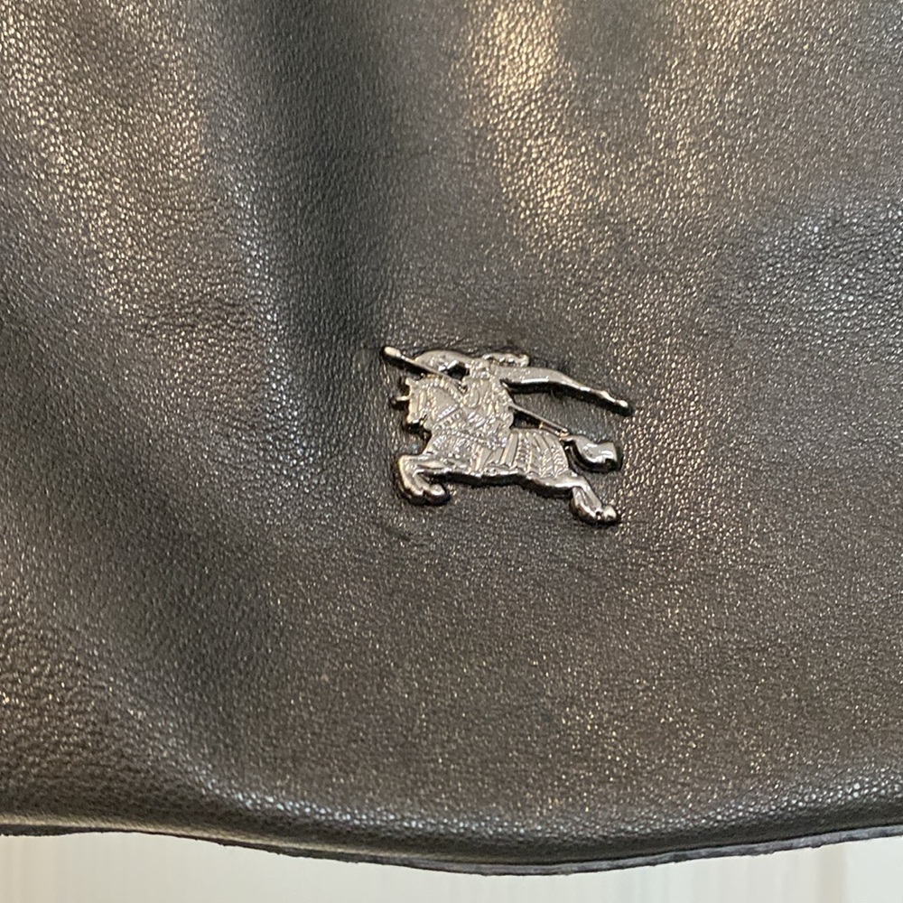 BURBERRY VINTAGE LAMBSKIN DRAWSTRING TOTE BAG - EXCELLENT CONDITION